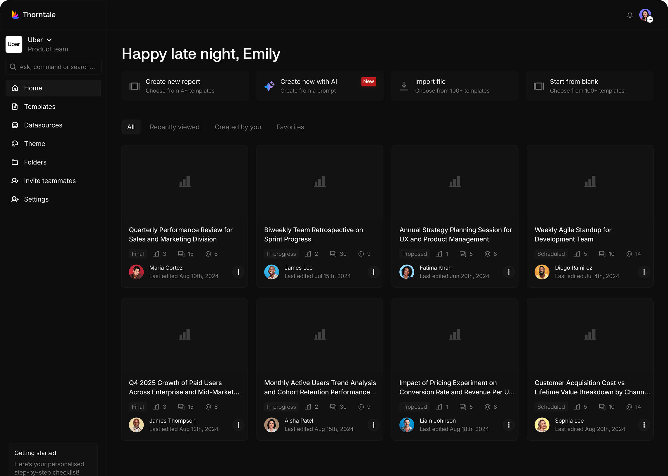 Thorntale presentation tool