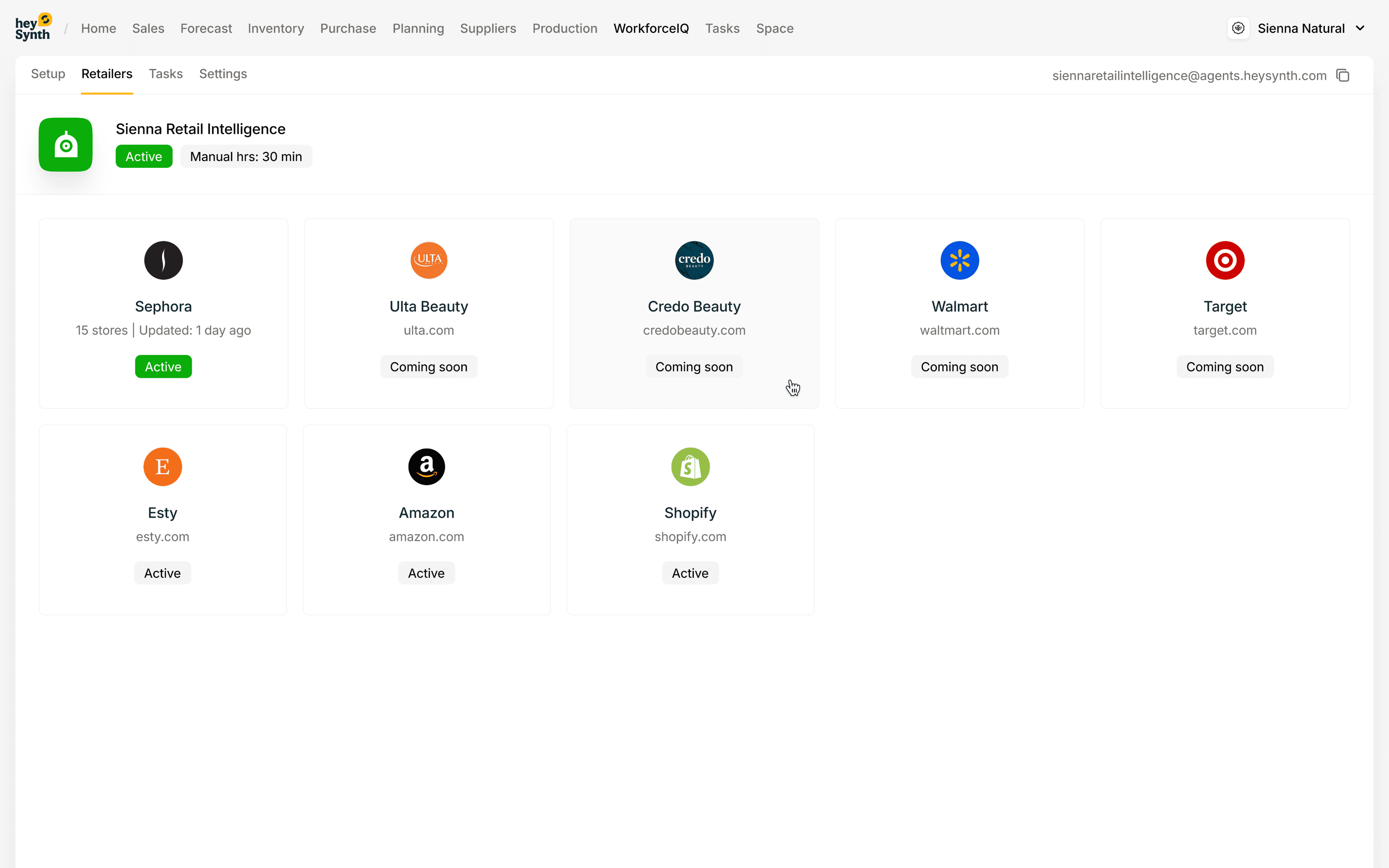 Ask Synth AI chat interface