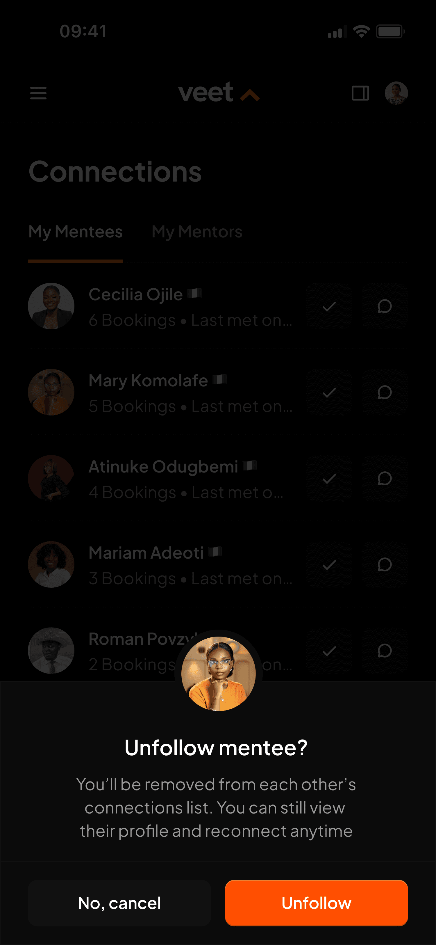 Veet mobile screens 3