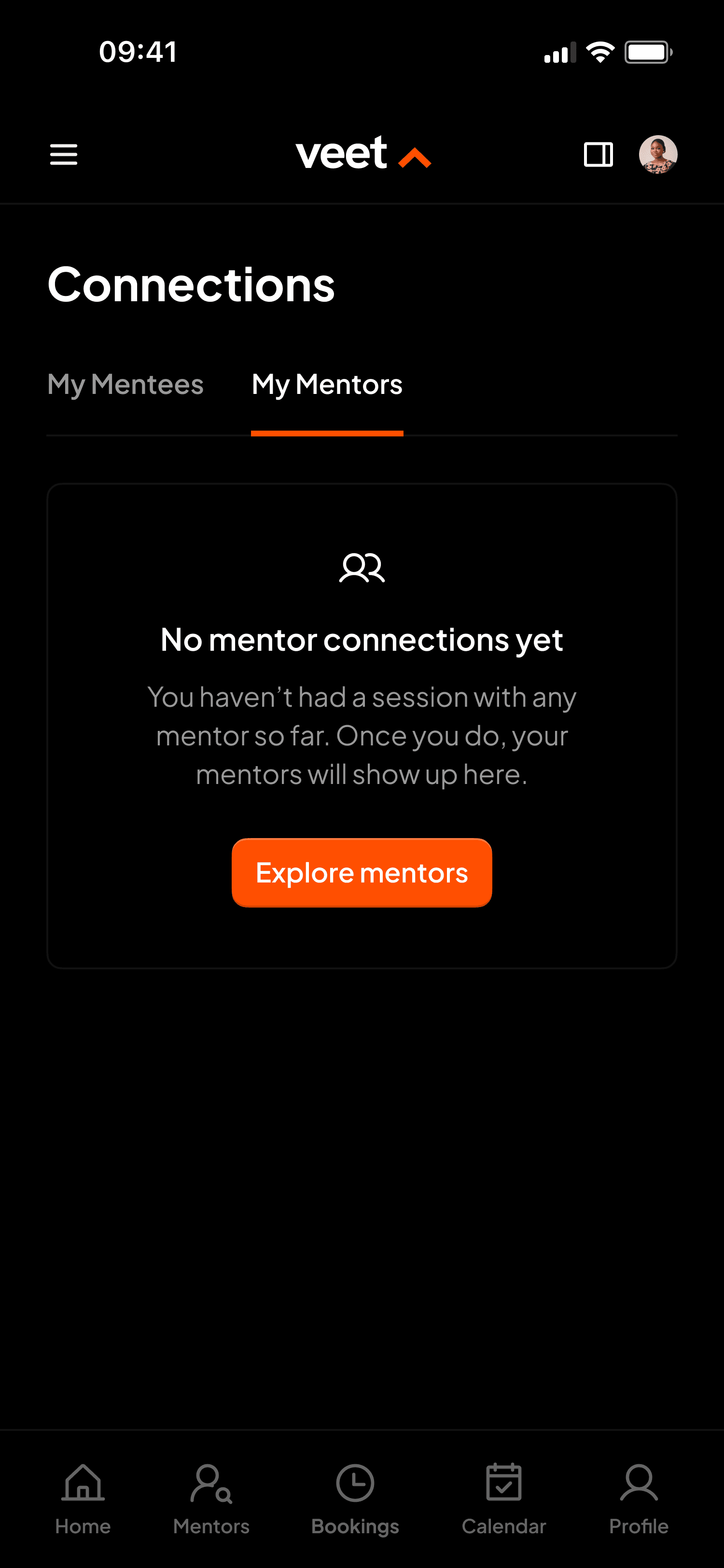 Veet mobile session left