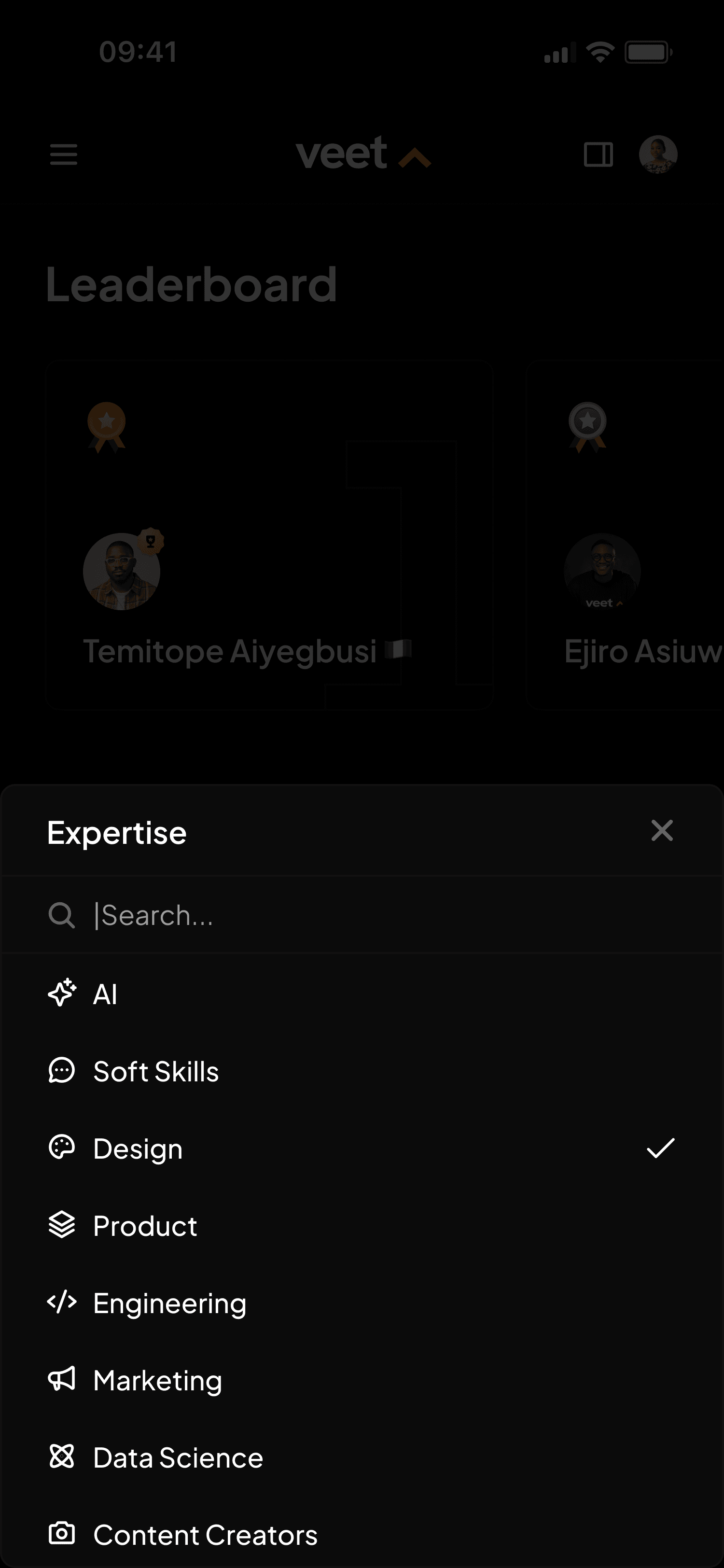 Veet mobile profiles right