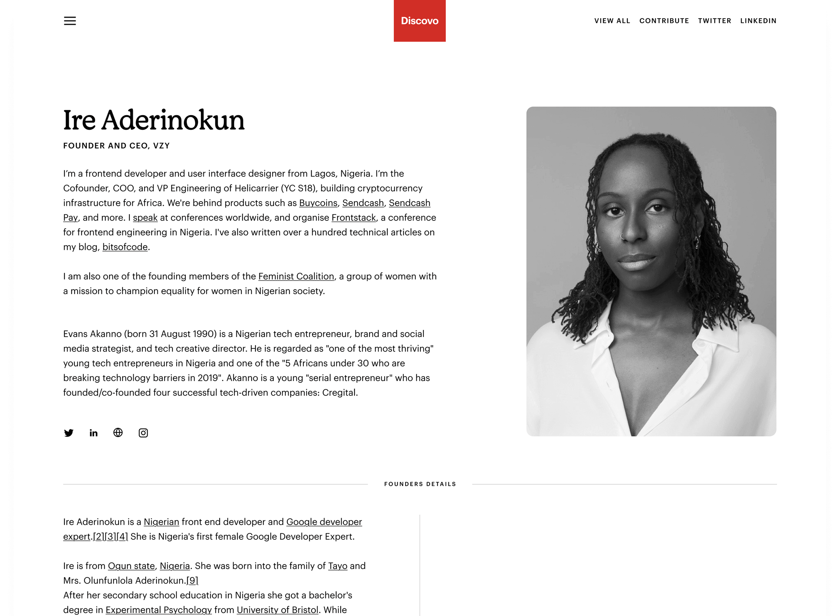 Discovo - Africa Directory for exceptional talent