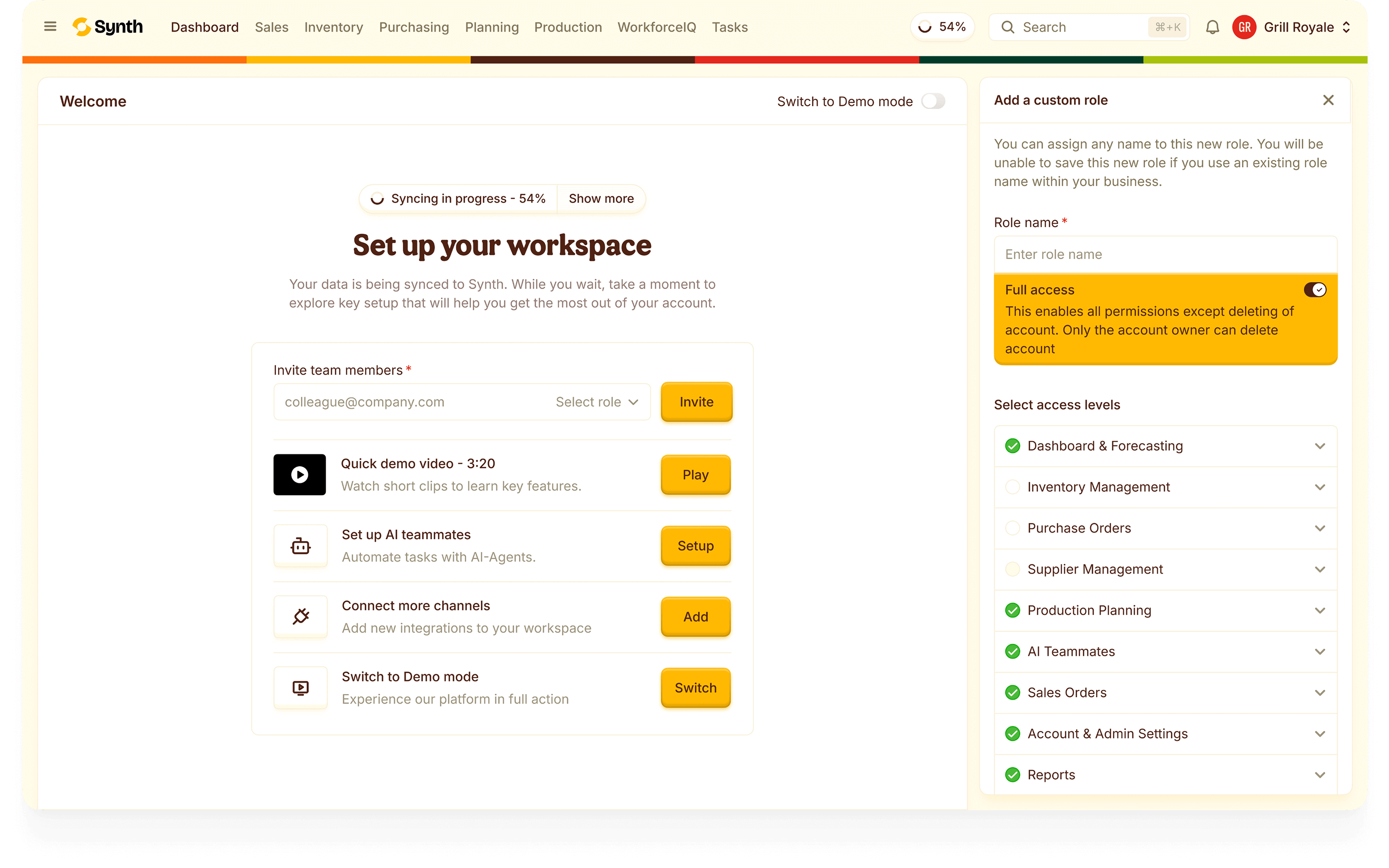 Synth - AI Agent for Supply Chain
