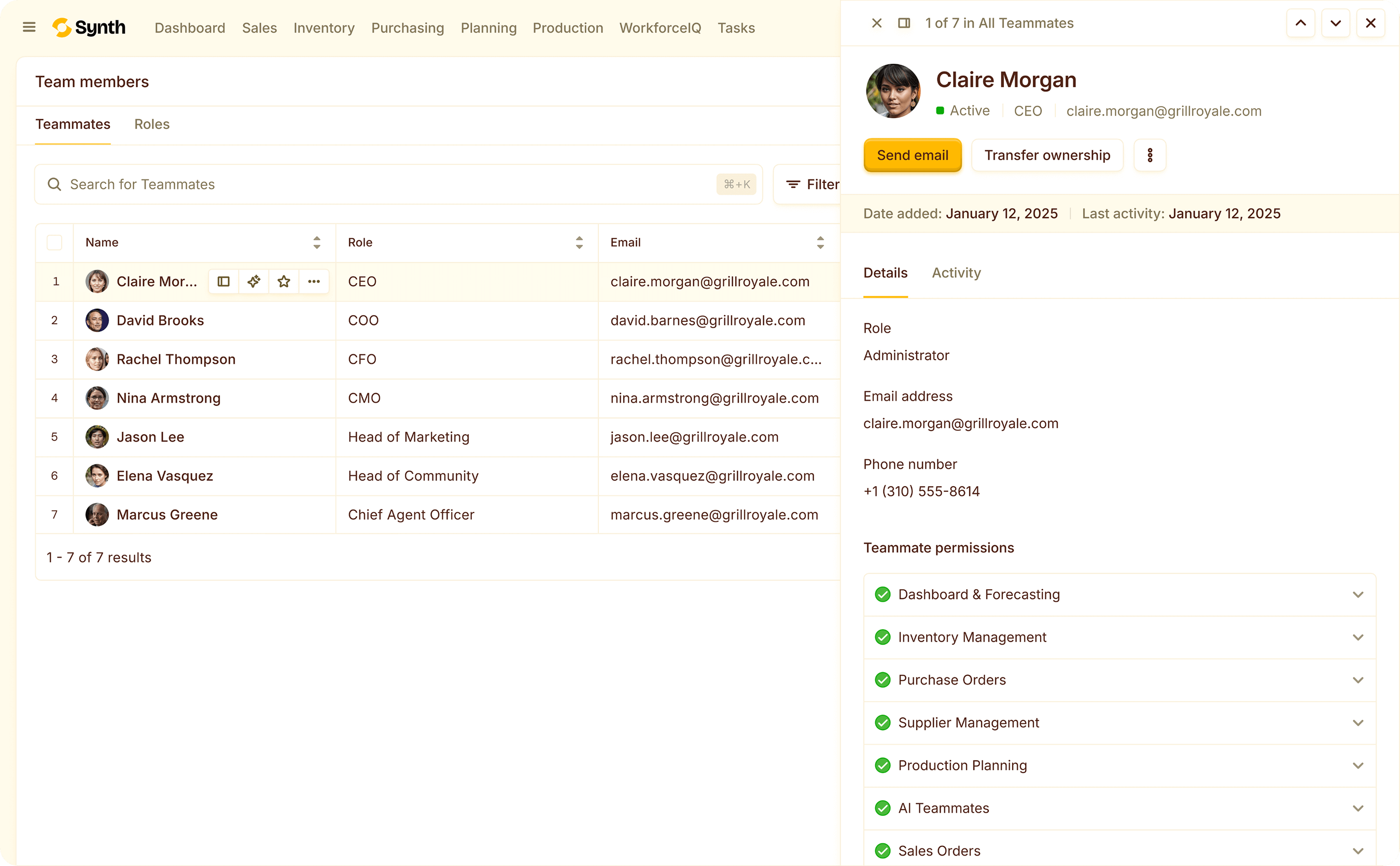 Synth - AI Agent for Supply Chain