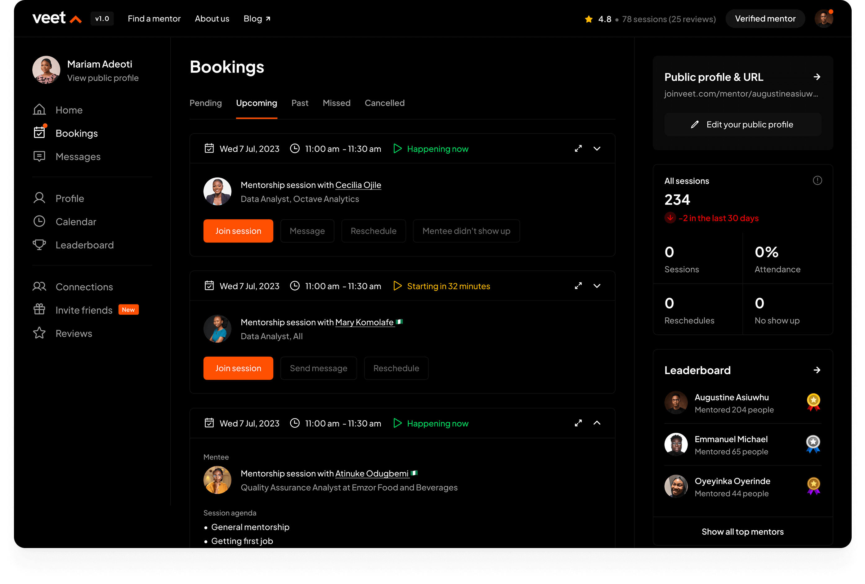 Veet - Global tech mentorship platform